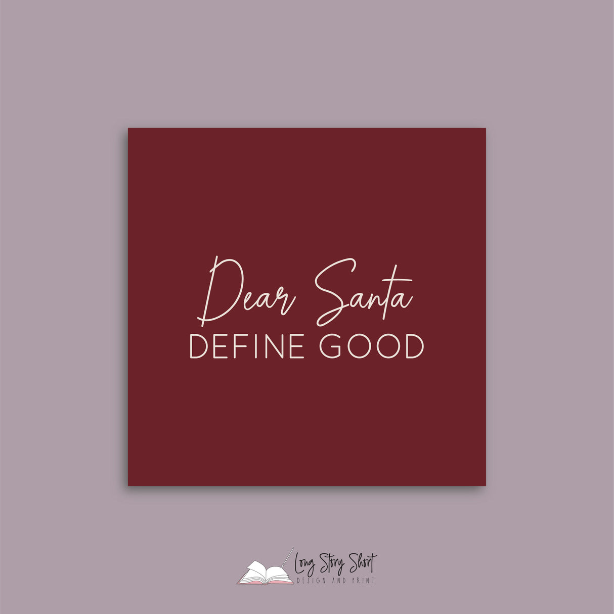 Let's Get Baked Christmas Vinyl Label Pack Christmas Square Matte/Gloss