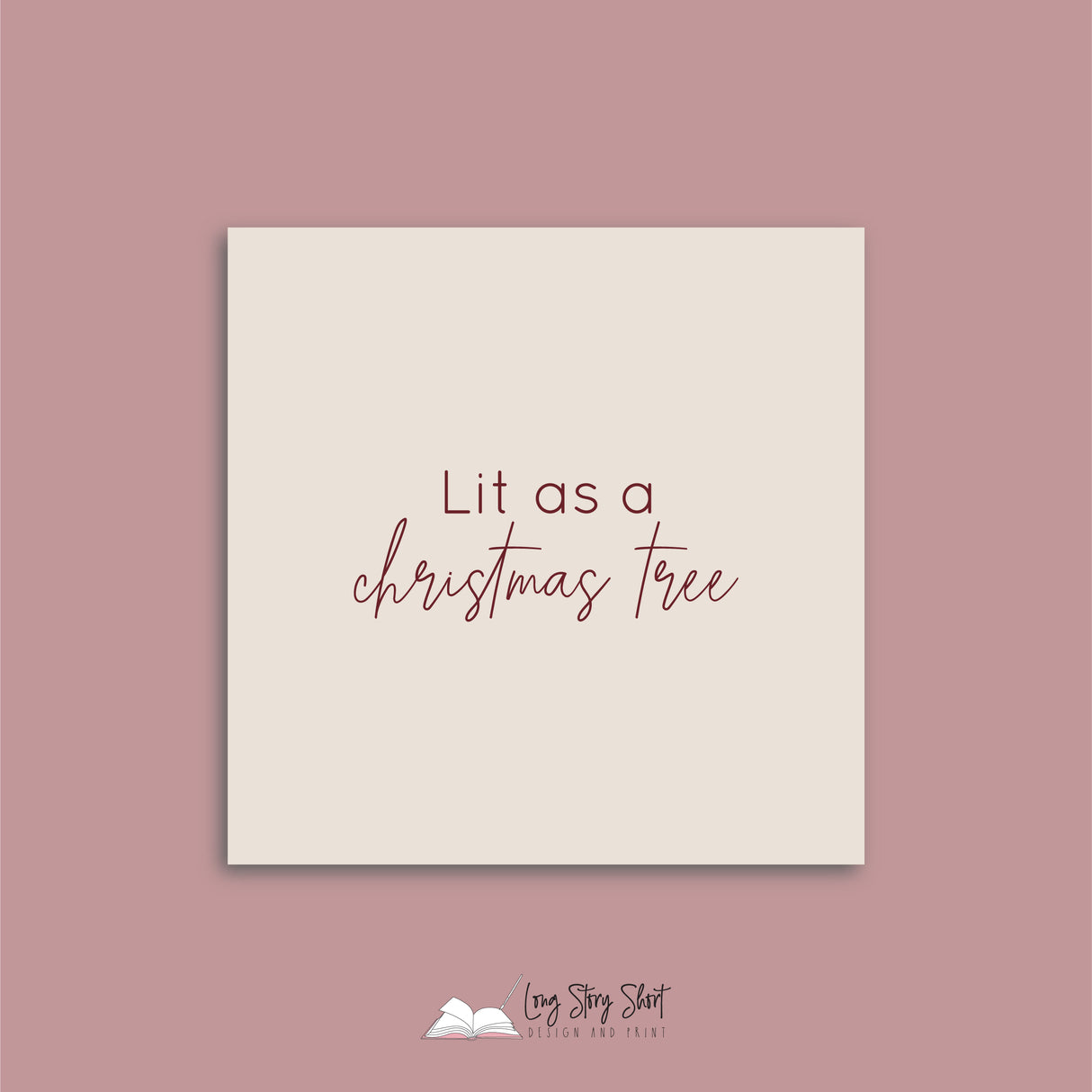 Let's Get Baked Christmas Vinyl Label Pack Christmas Square Matte/Gloss