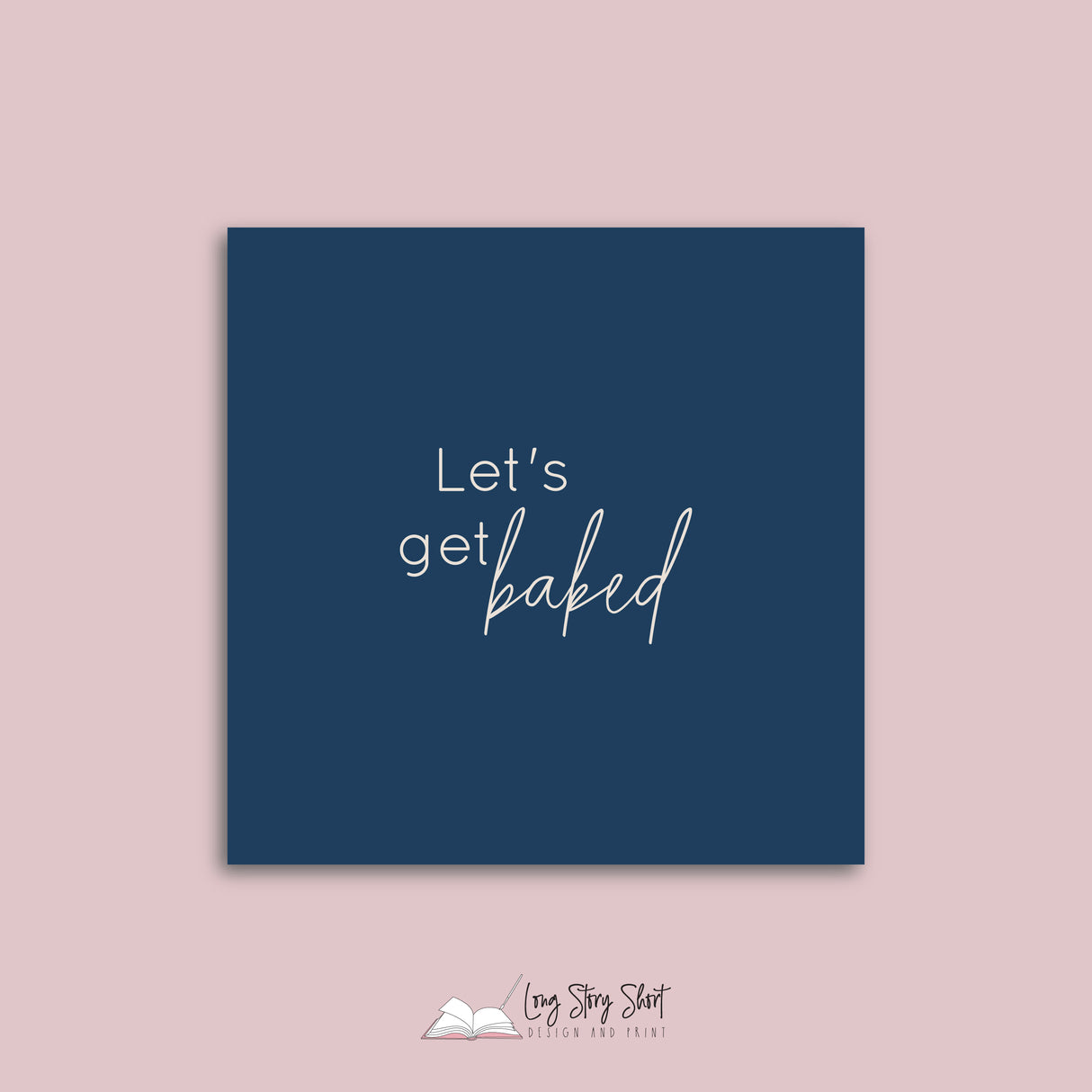 Let's Get Baked Christmas Vinyl Label Pack Christmas Square Matte/Gloss