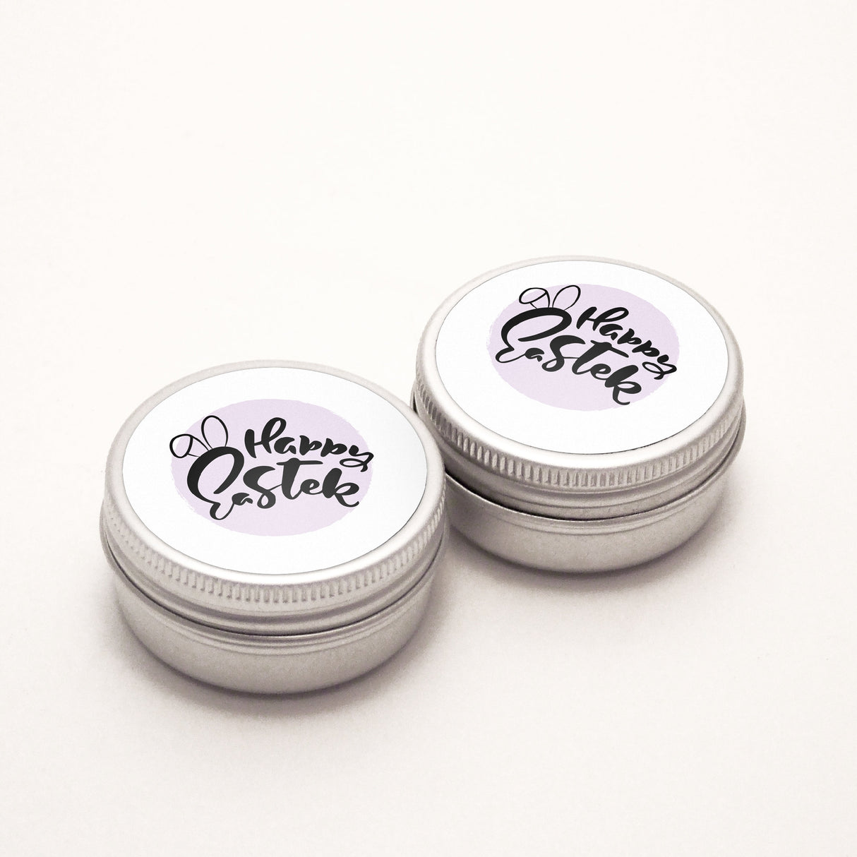 Happy Easter Bunny Ears Vinyl Label Pack (Round) Matte/Gloss/Foil