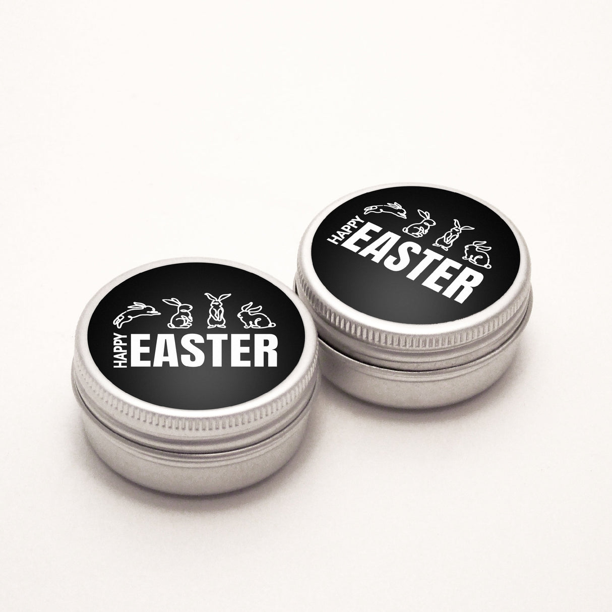 Happy Easter Black Vinyl Label Pack (Round) Matte/Gloss/Foil