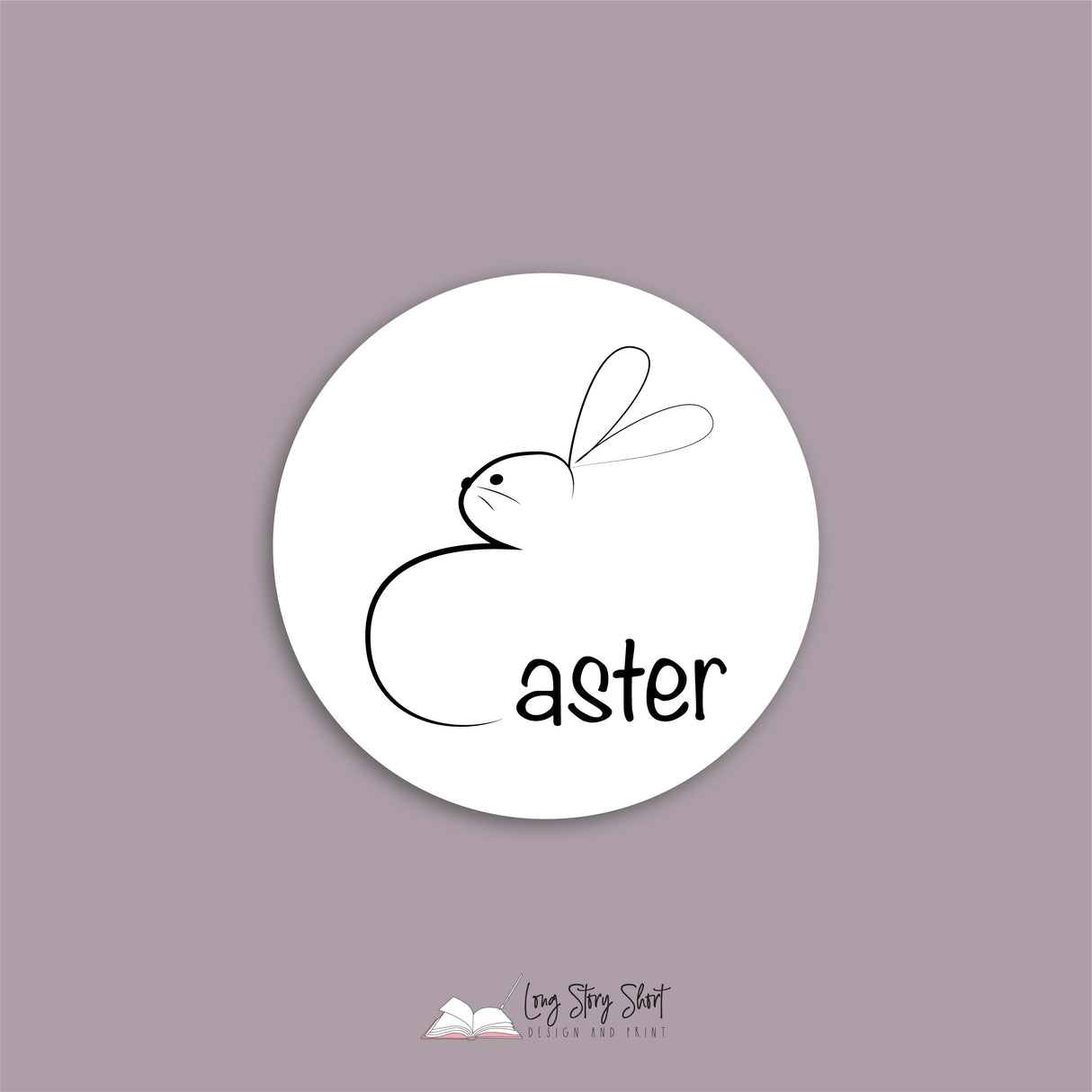 White Easter Vinyl Label Pack (Round) Matte/Gloss/Foil