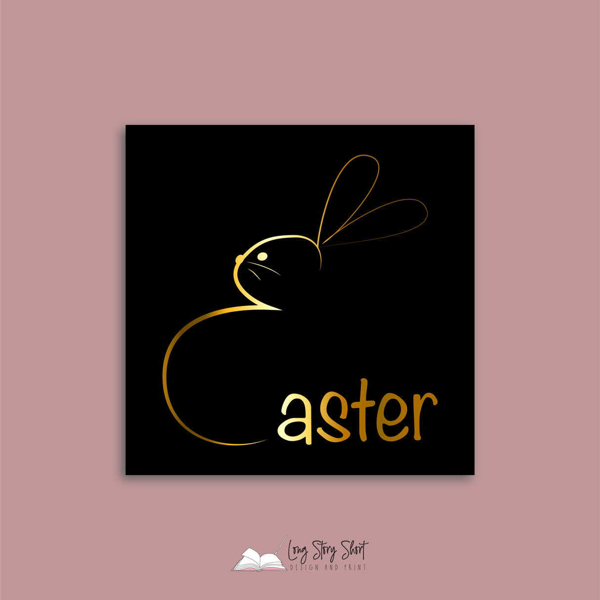 Black Easter Vinyl Label Pack (Square) Matte/Gloss/Foil