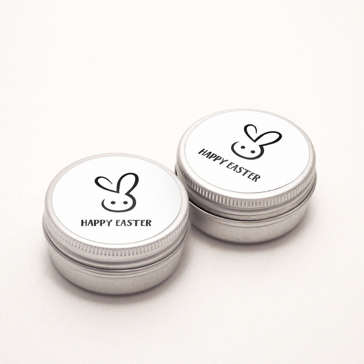 Happy Easter 3 Bunnies Vinyl Label Pack (Round) Matte/Gloss/Foil