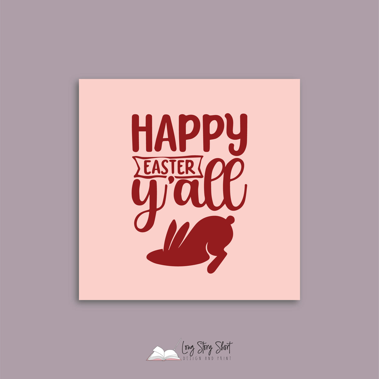 Happy Easter y'all Vinyl Label Pack (Square) Matte/Gloss/Foil