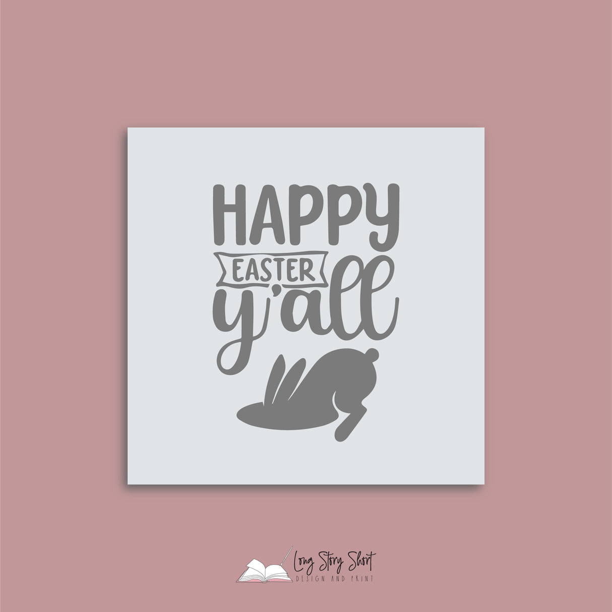 Happy Easter y'all Vinyl Label Pack (Square) Matte/Gloss/Foil