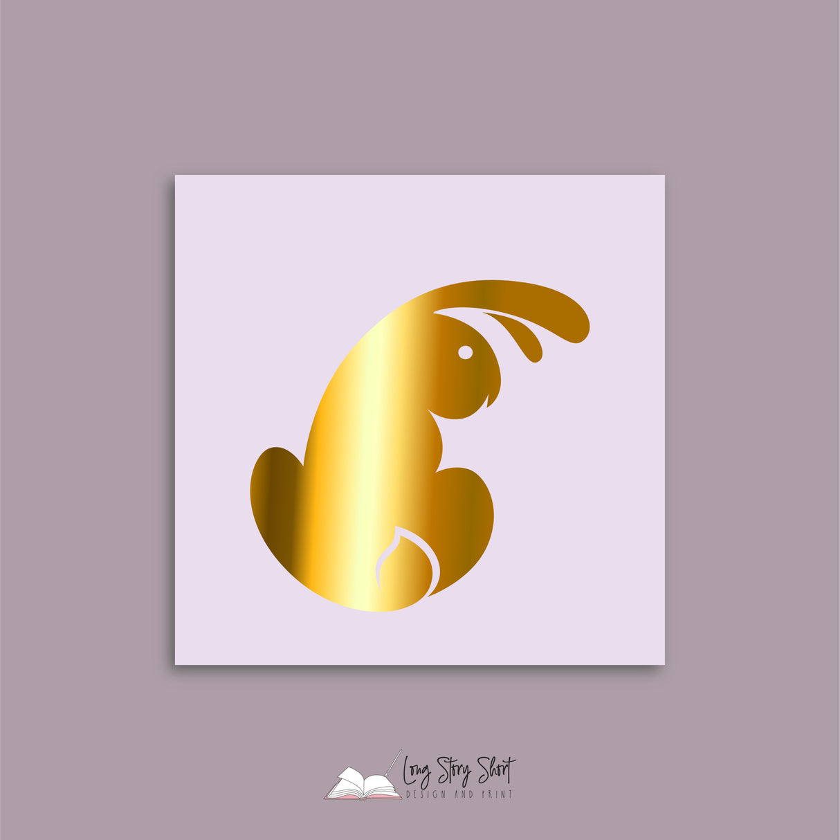 Easter Bunnies Vinyl Label Pack (Square) Matte/Gloss/Foil