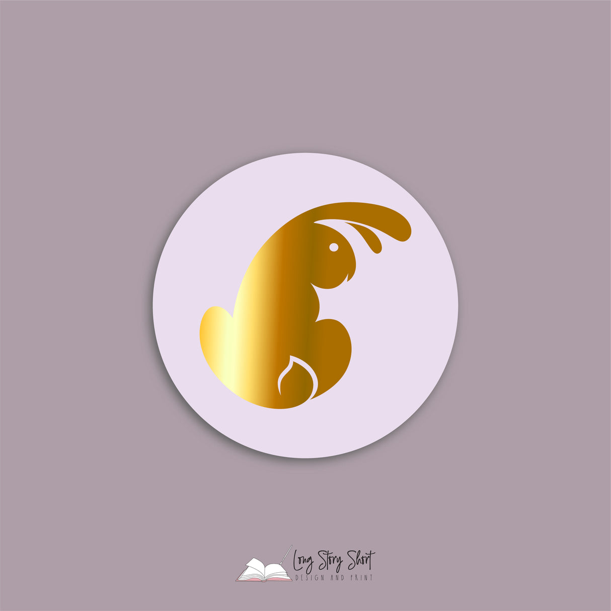 Easter Bunnies Vinyl Label Pack (Round) Matte/Gloss/Foil