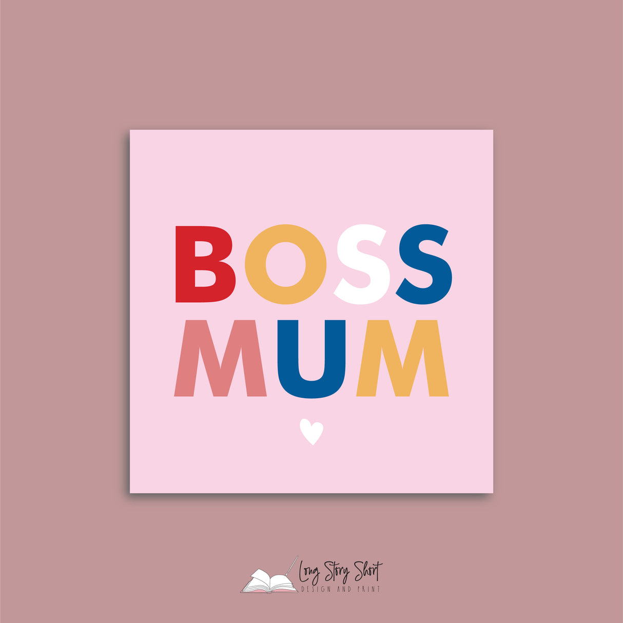 Boss Mum Square Vinyl Label Pack