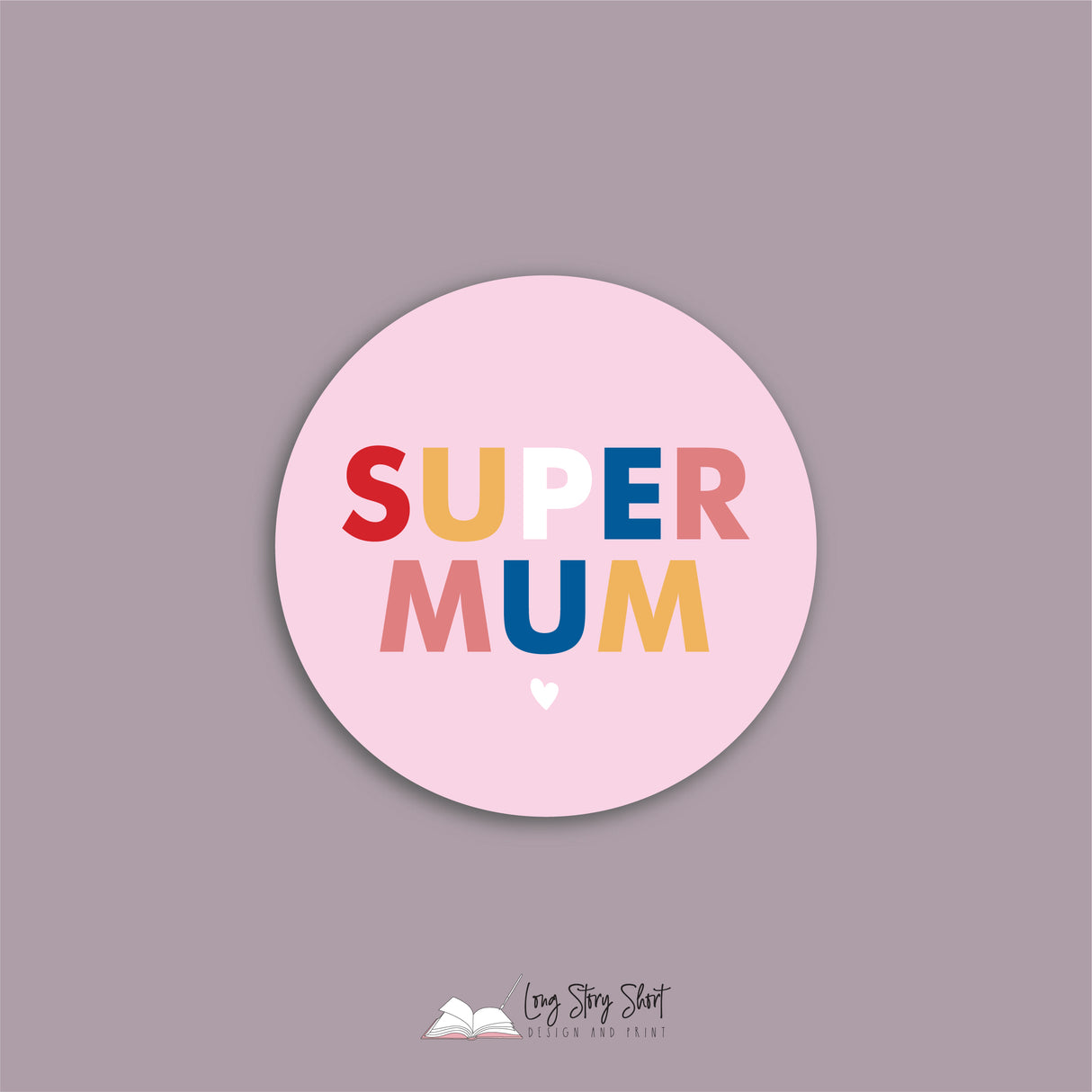 Boss Mum Round Vinyl Label Pack