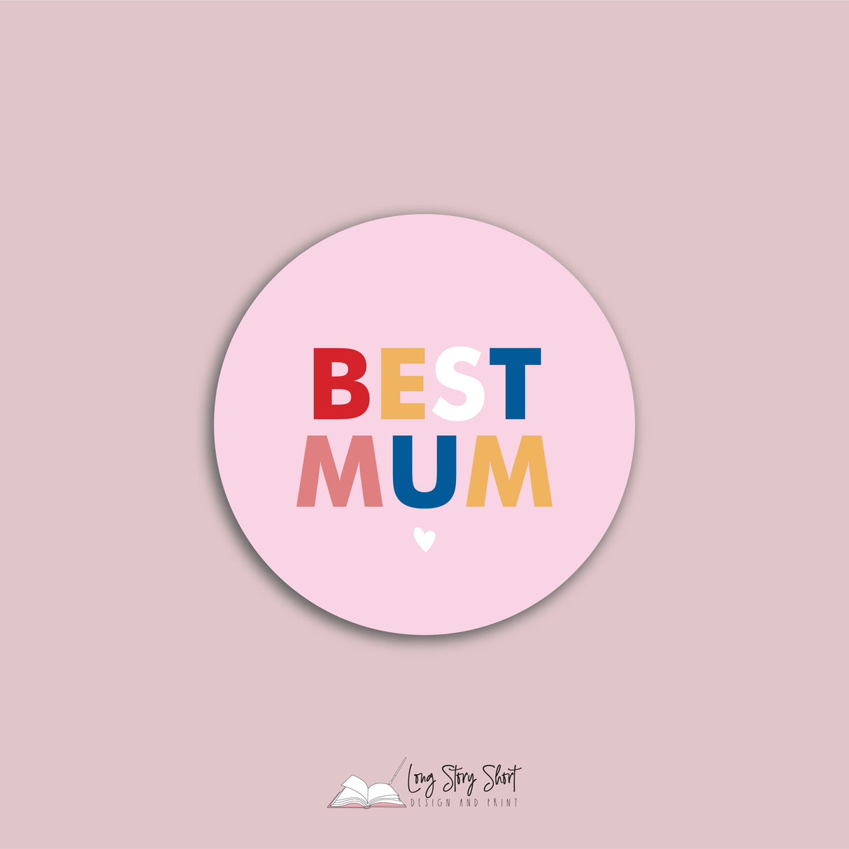 Boss Mum Round Vinyl Label Pack