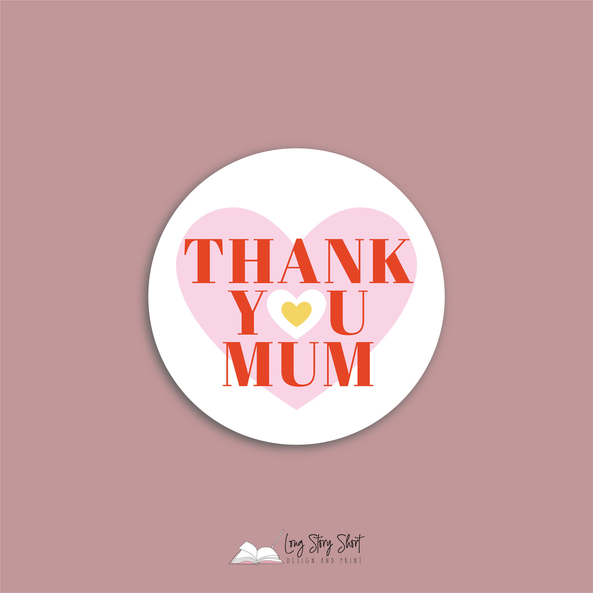 Best Mum Ever Round Vinyl Label Pack