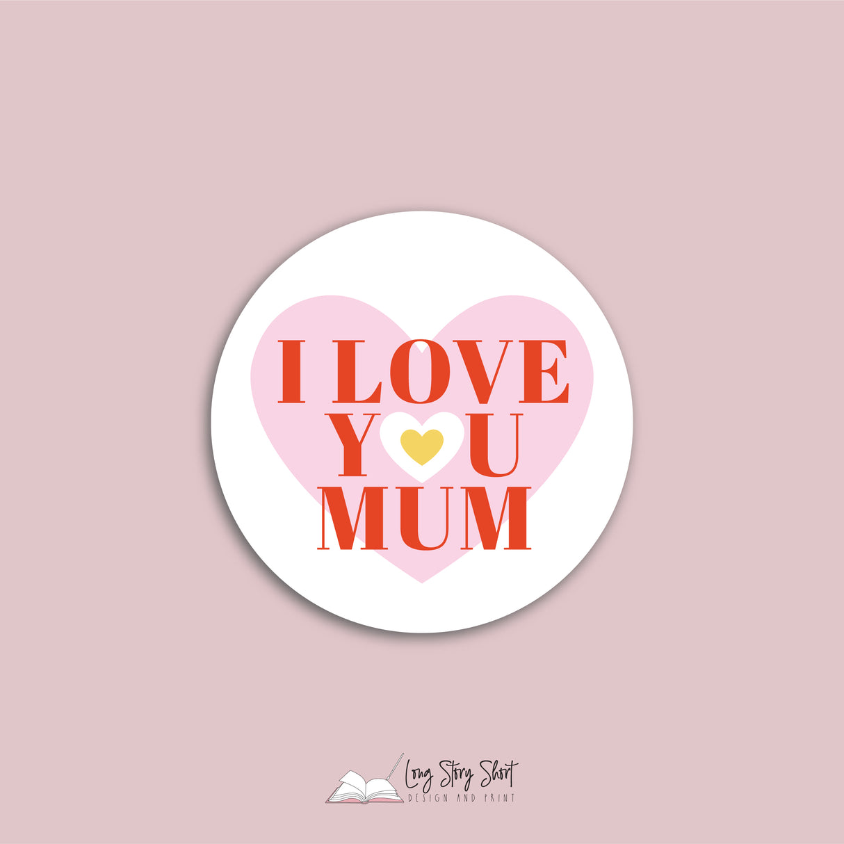 Best Mum Ever Round Vinyl Label Pack