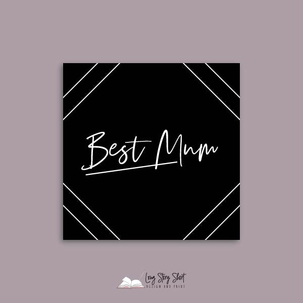 Thank you to the best mum Vinyl Label Pack