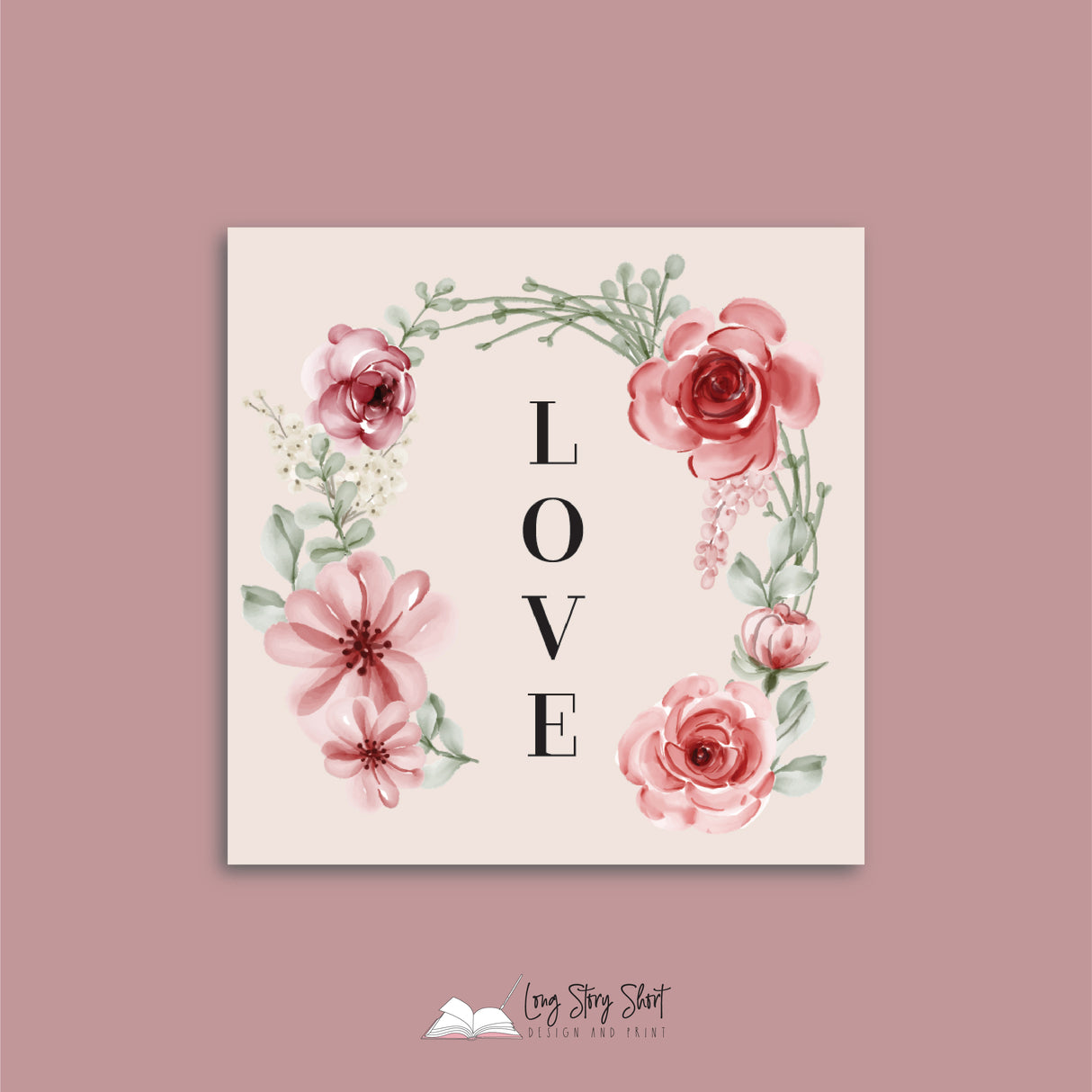 Happy Mothers Day roses Vinyl Label Pack