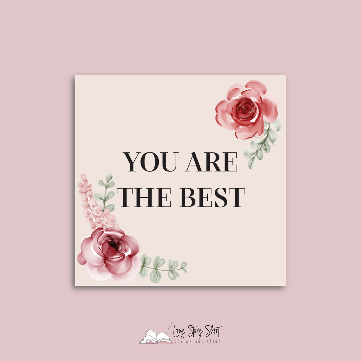 Happy Mothers Day roses Vinyl Label Pack