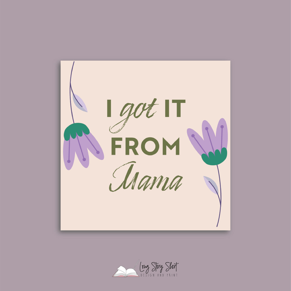 Mother's days flowers Vinyl Label Pack