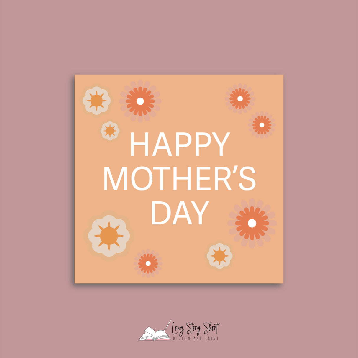 Mother's days flowers Vinyl Label Pack