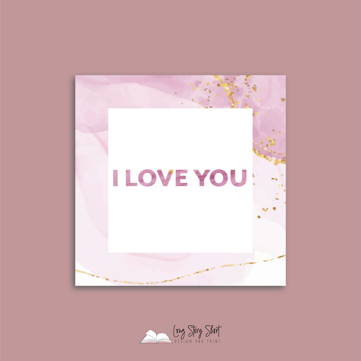 Happy Mother's Day Marble Pattern Vinyl Label Pack