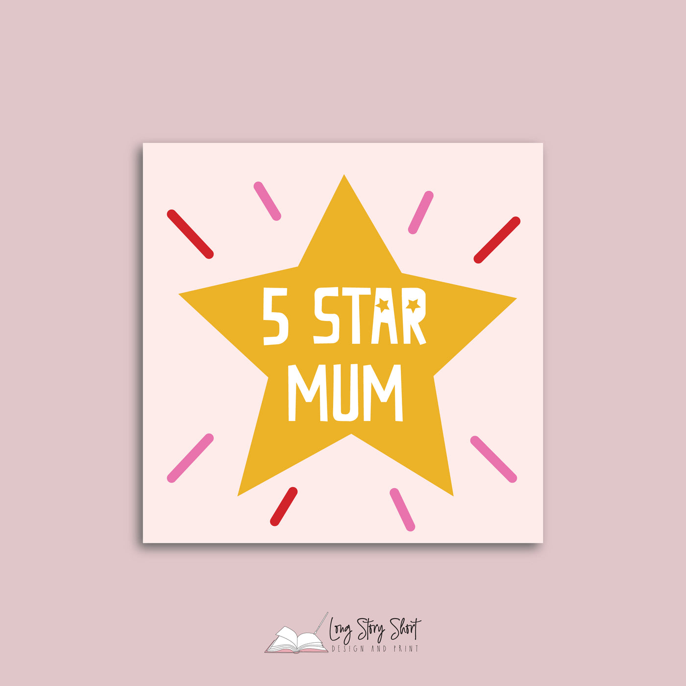 5 star mum Vinyl Label Pack
