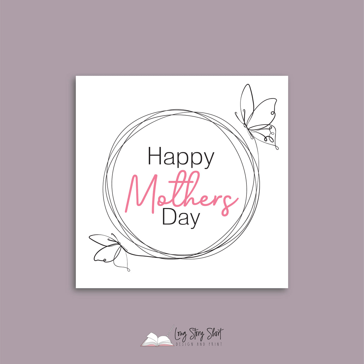 Mum I love you Square Vinyl Label Pack