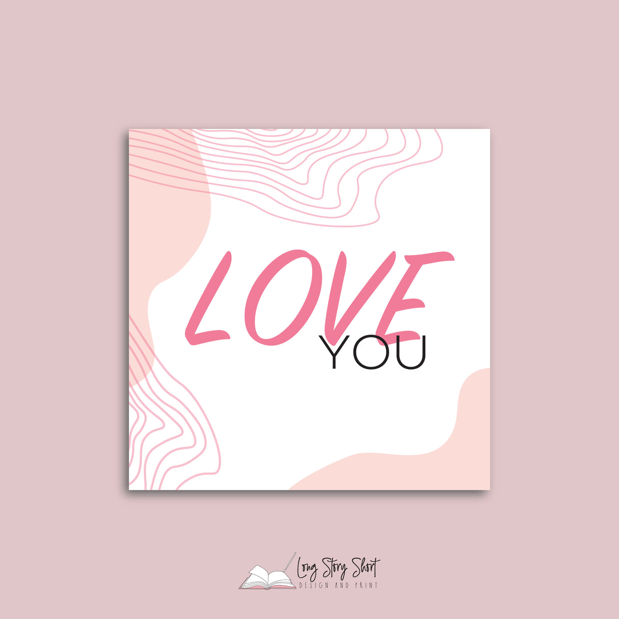 Love you Square Vinyl Label Pack