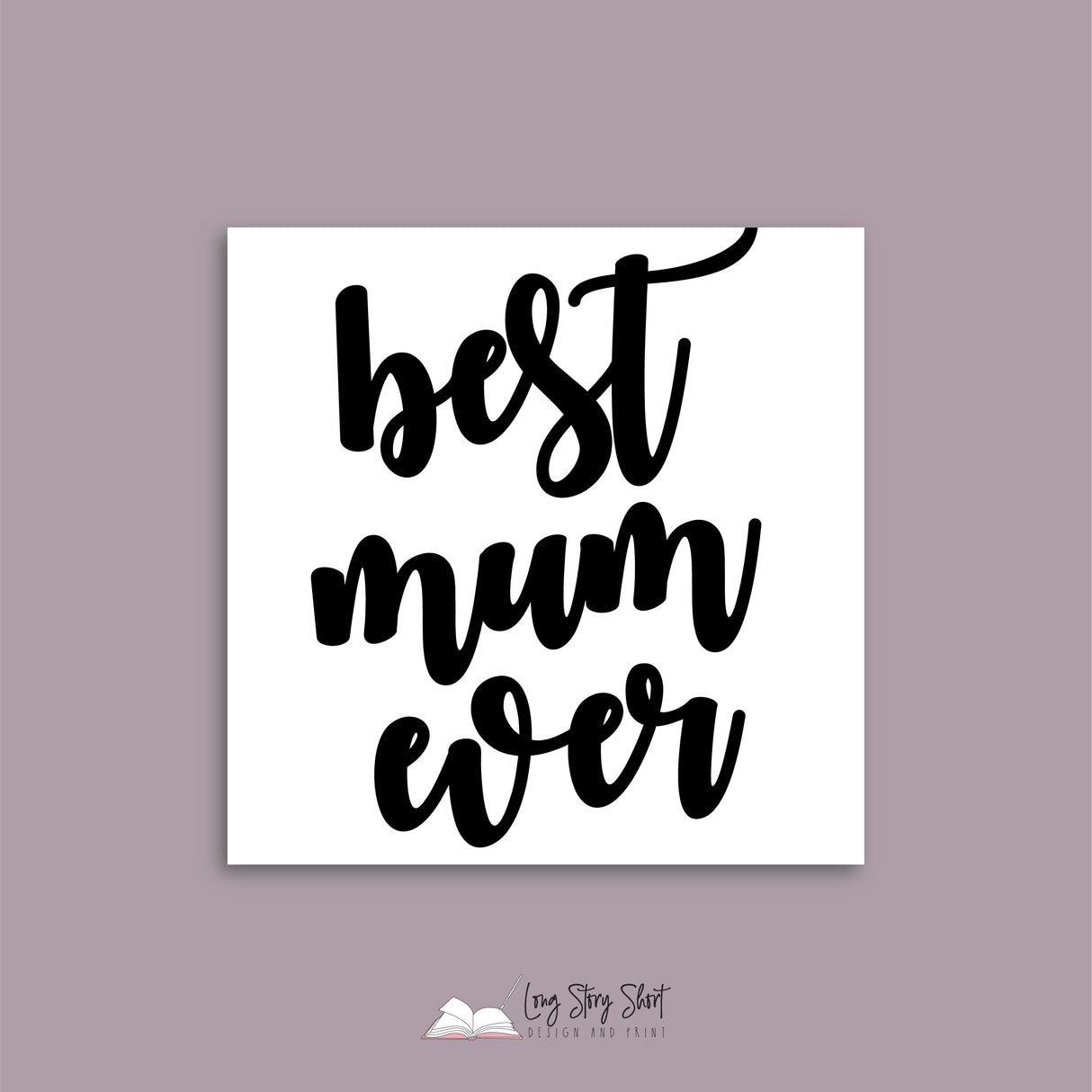 I am so lucky to have you as my mum Square Vinyl Label Pack