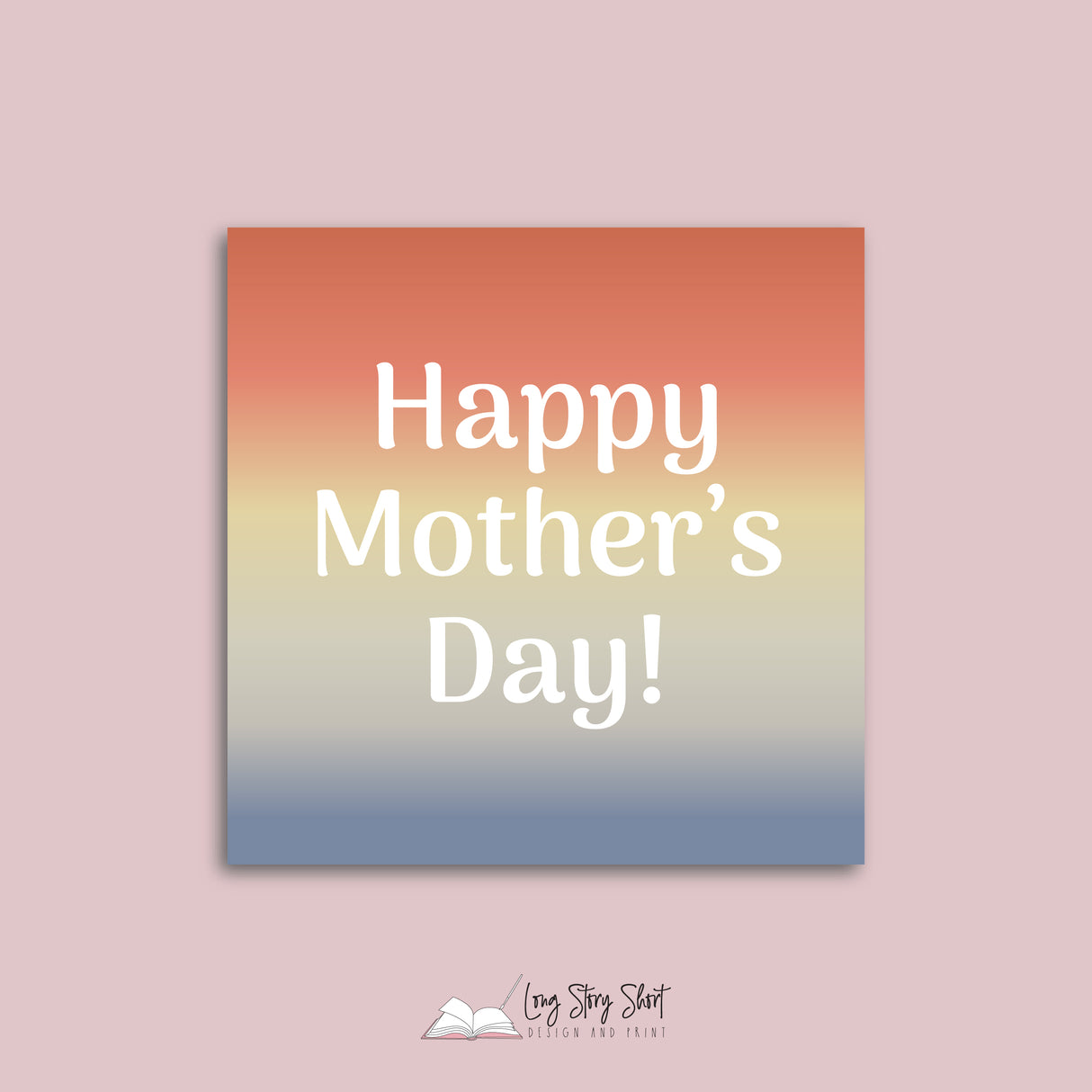 Happy Mother's Day Colourful pattern Square Vinyl Label Pack