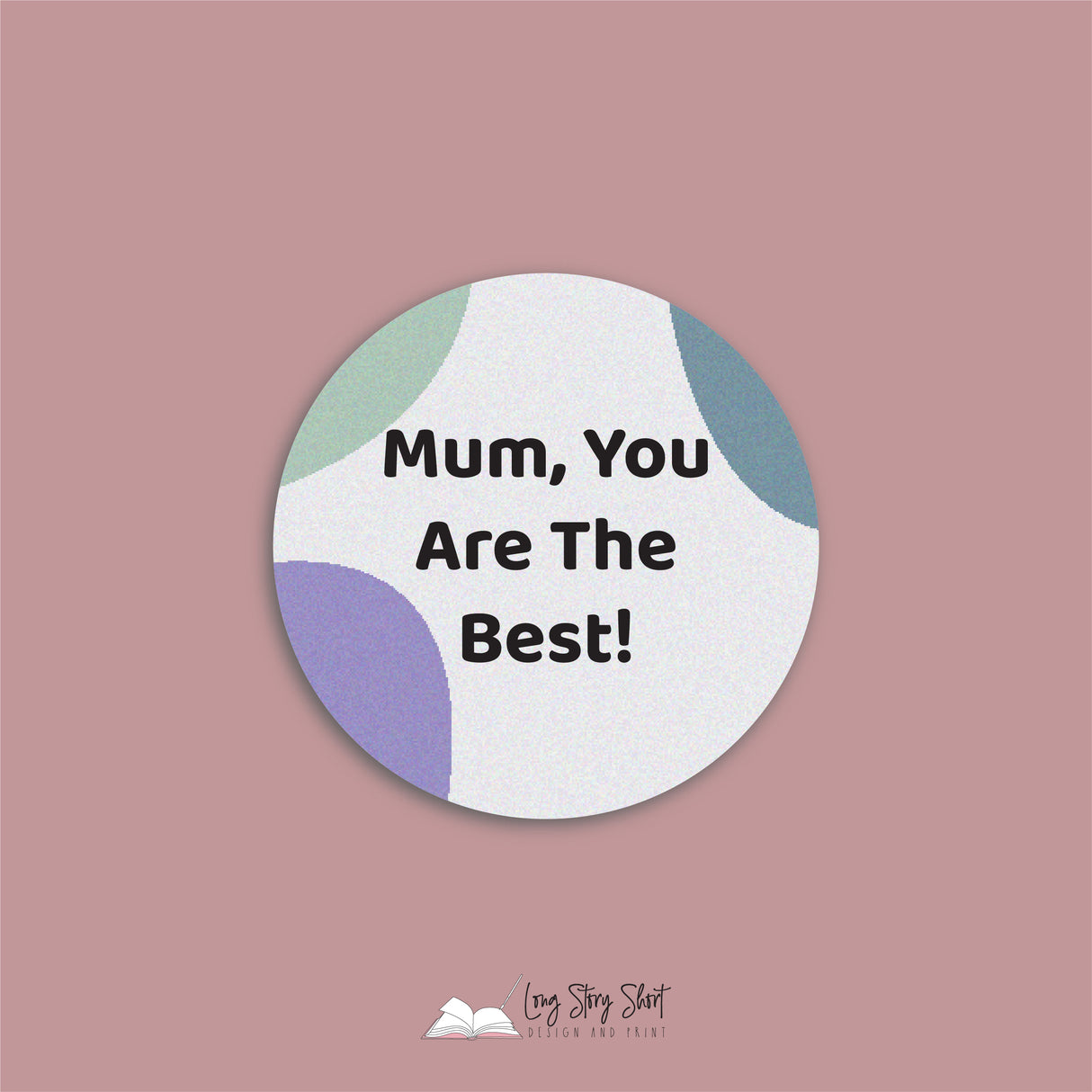 Mum means everything Round Vinyl Label Pack