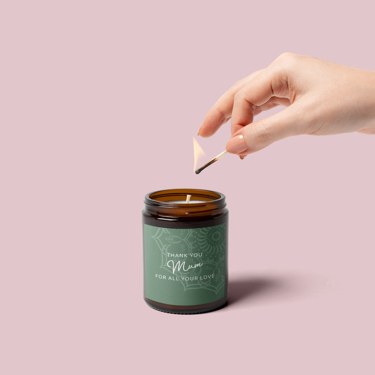 Thank you Mum for all your love Square Vinyl Label Pack