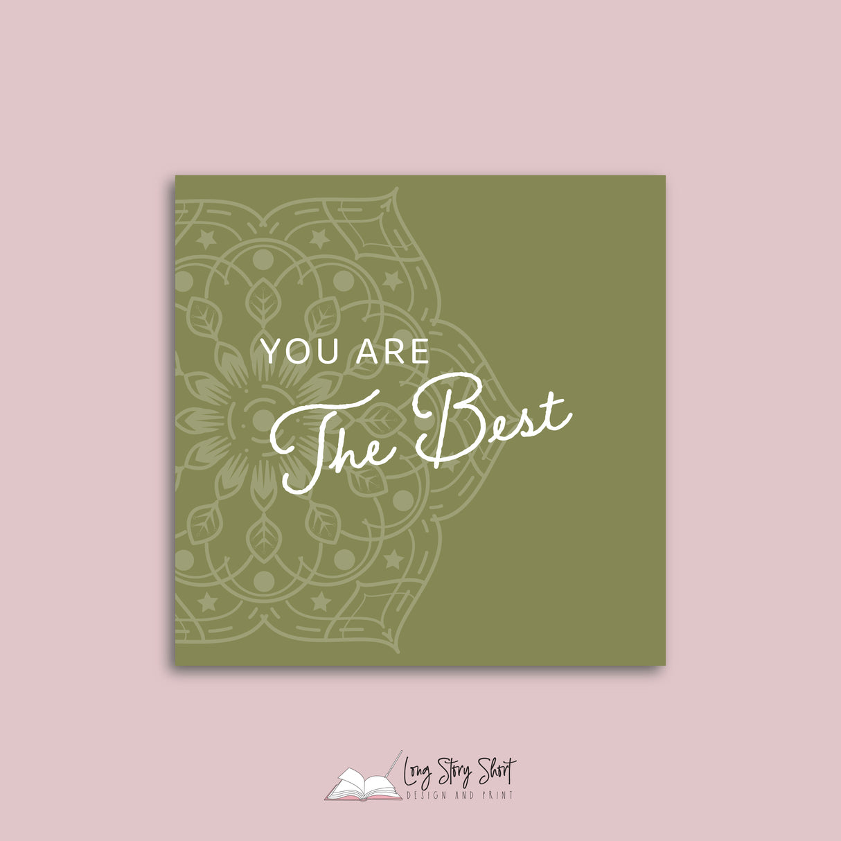 Thank you Mum for all your love Square Vinyl Label Pack