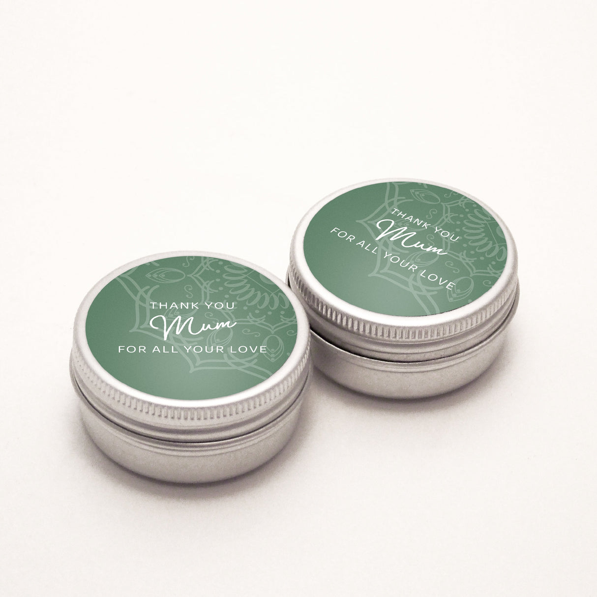 Thank you Mum for all your love Round Vinyl Label Pack