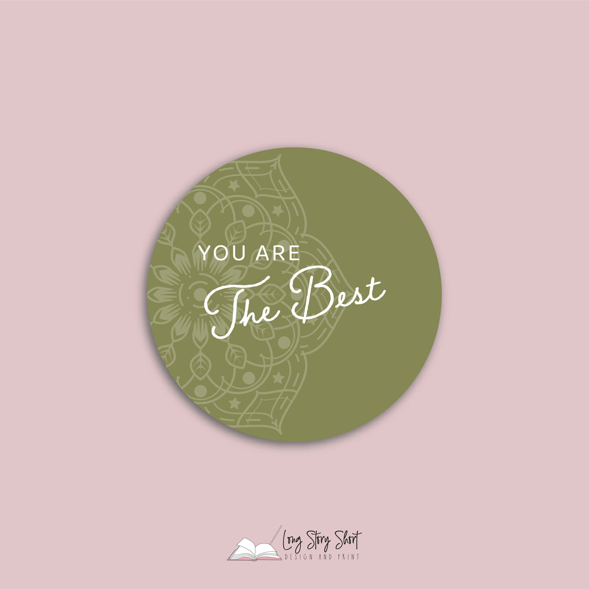 Thank you Mum for all your love Round Vinyl Label Pack