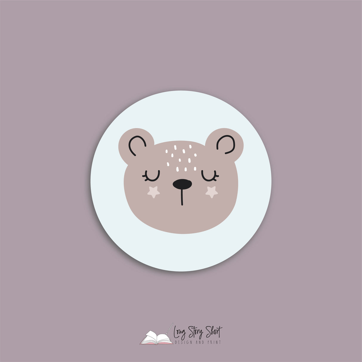 Baby Shower Little Boy Round Vinyl Label Pack