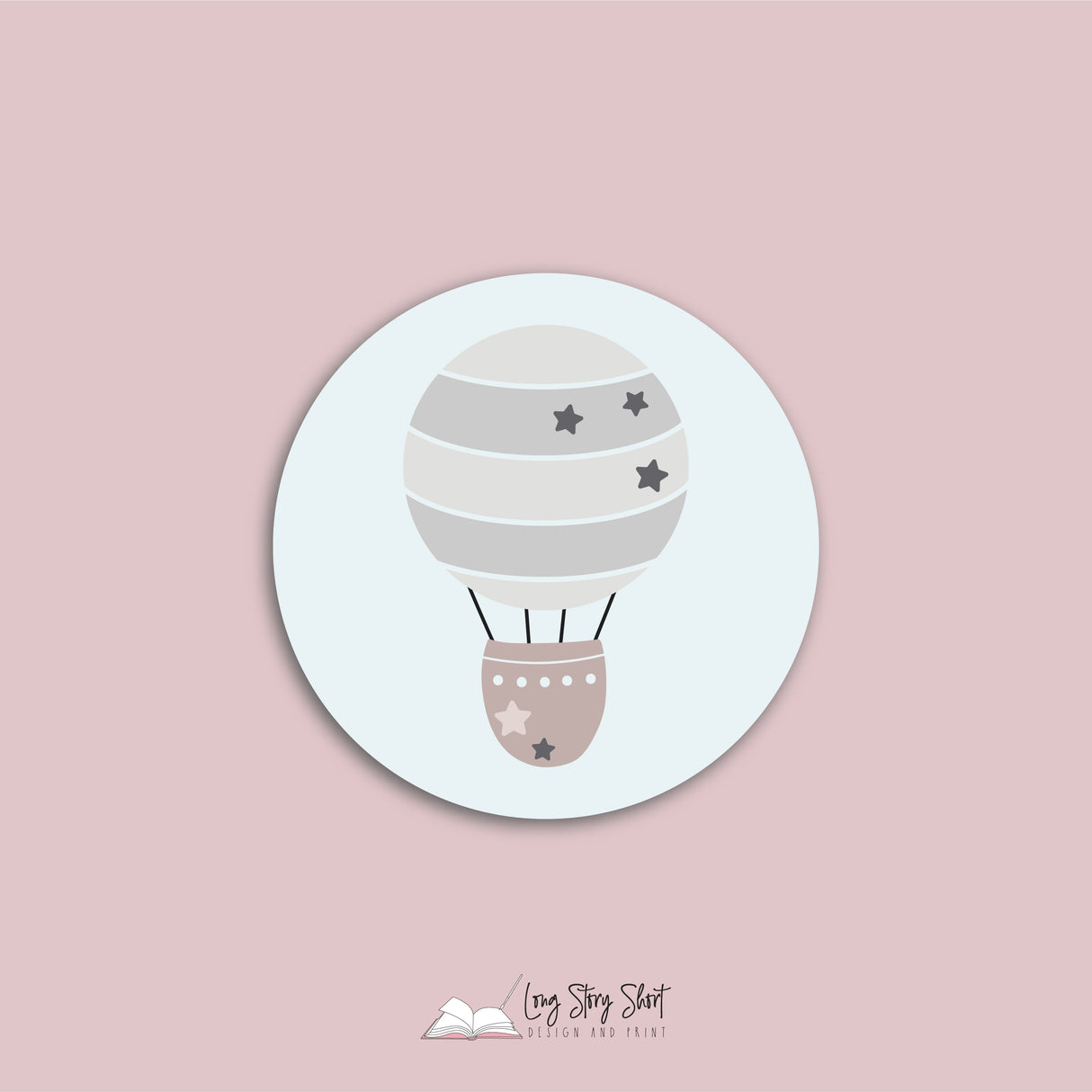 Baby Shower Little Boy Round Vinyl Label Pack