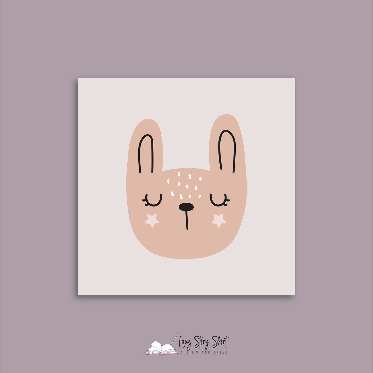Baby Shower Little Girl Square Vinyl Label Pack