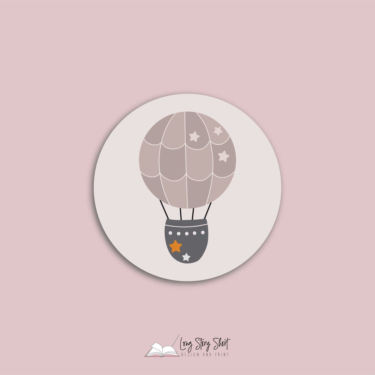 Baby Shower Little Girl Round Vinyl Label Pack