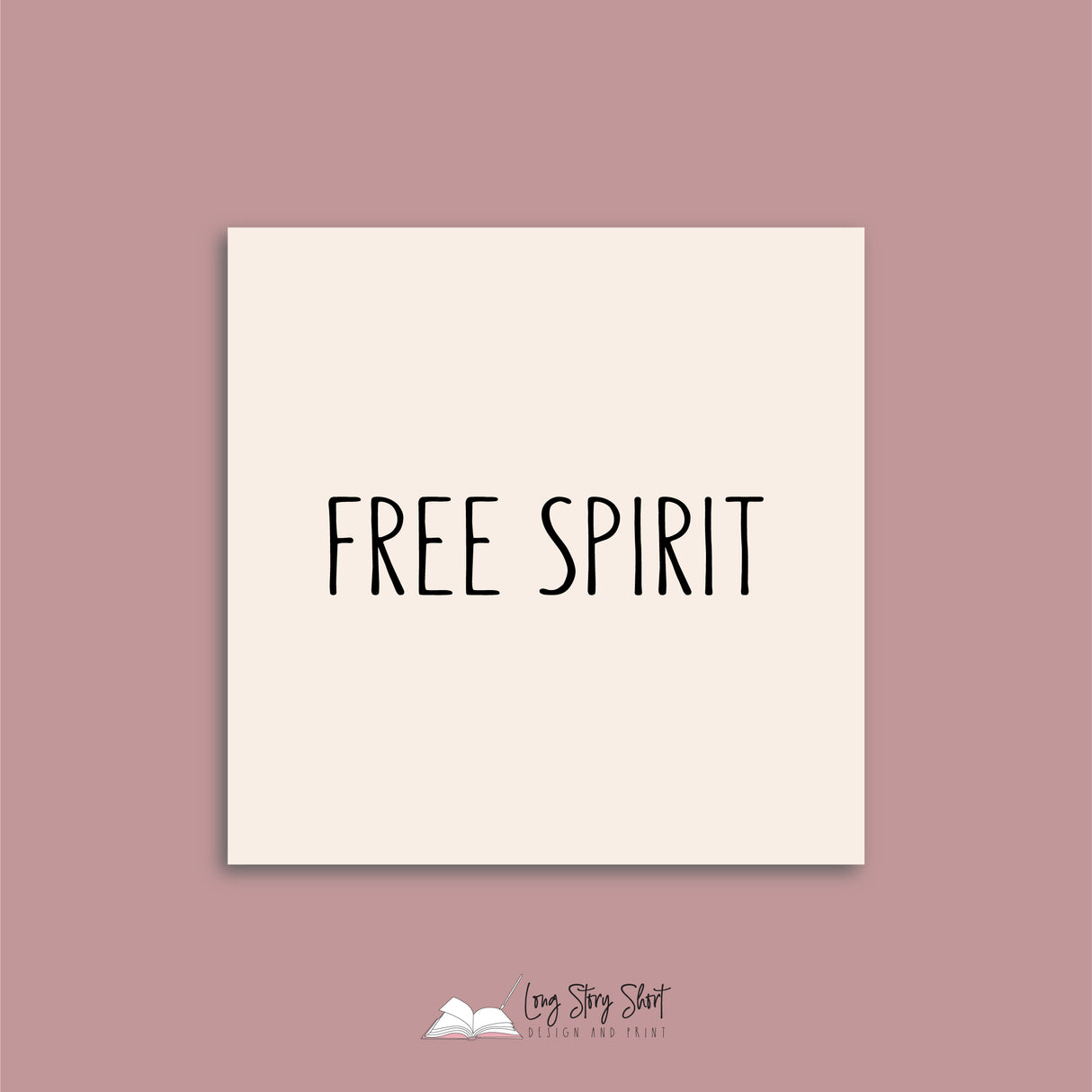 Baby Shower Little Spirit Square Vinyl Label Pack