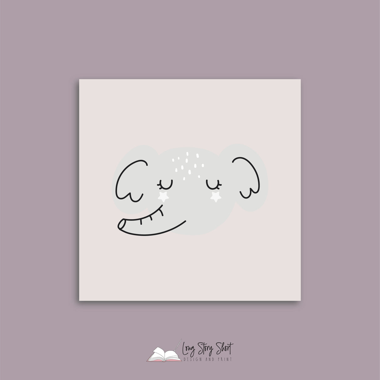 Baby Shower Rocket Square Vinyl Label Pack