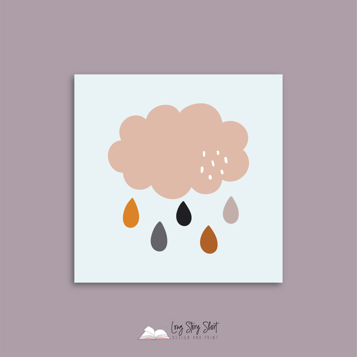 Baby Shower Unicorn Square Vinyl Label Pack