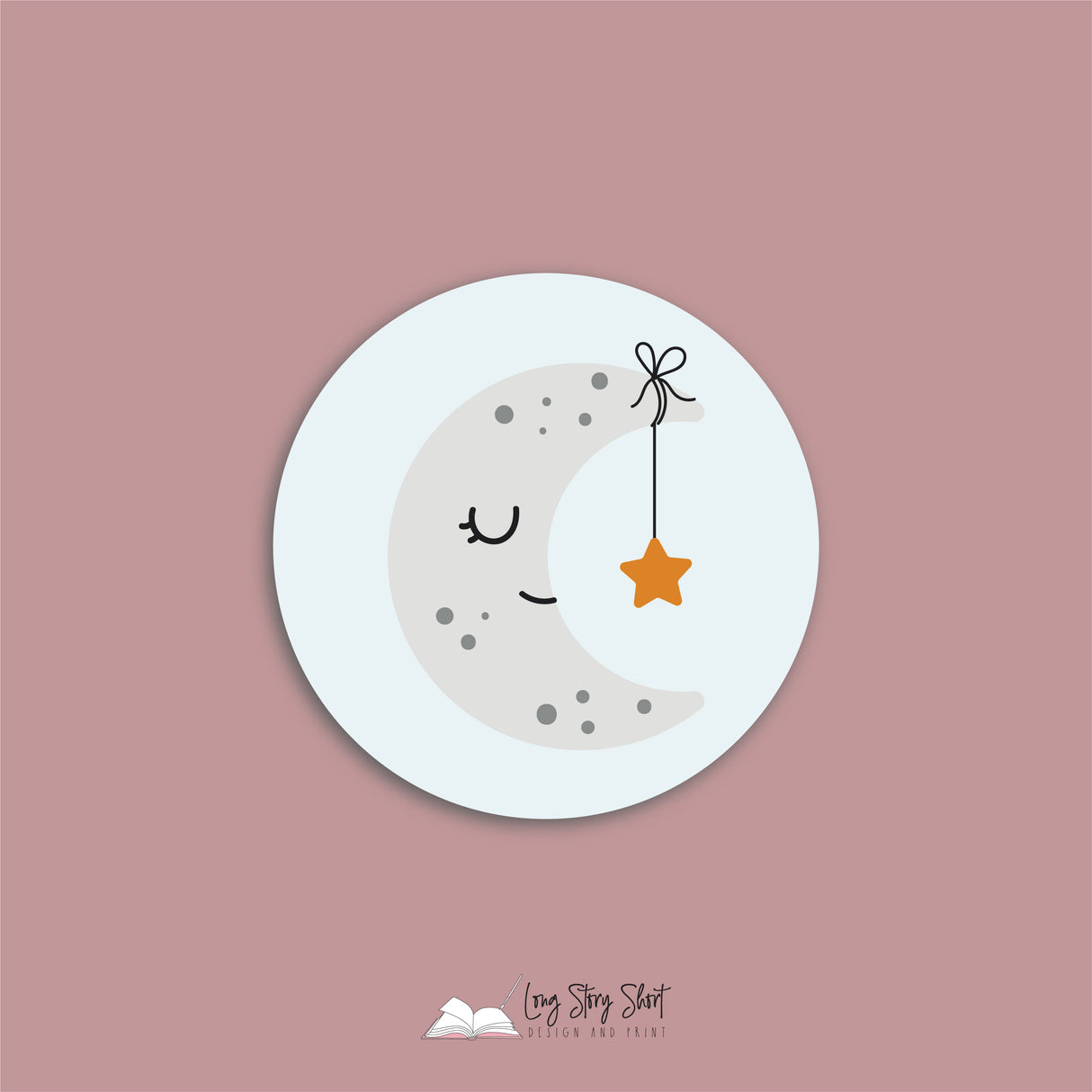 Baby Shower Unicorn Round Vinyl Label Pack