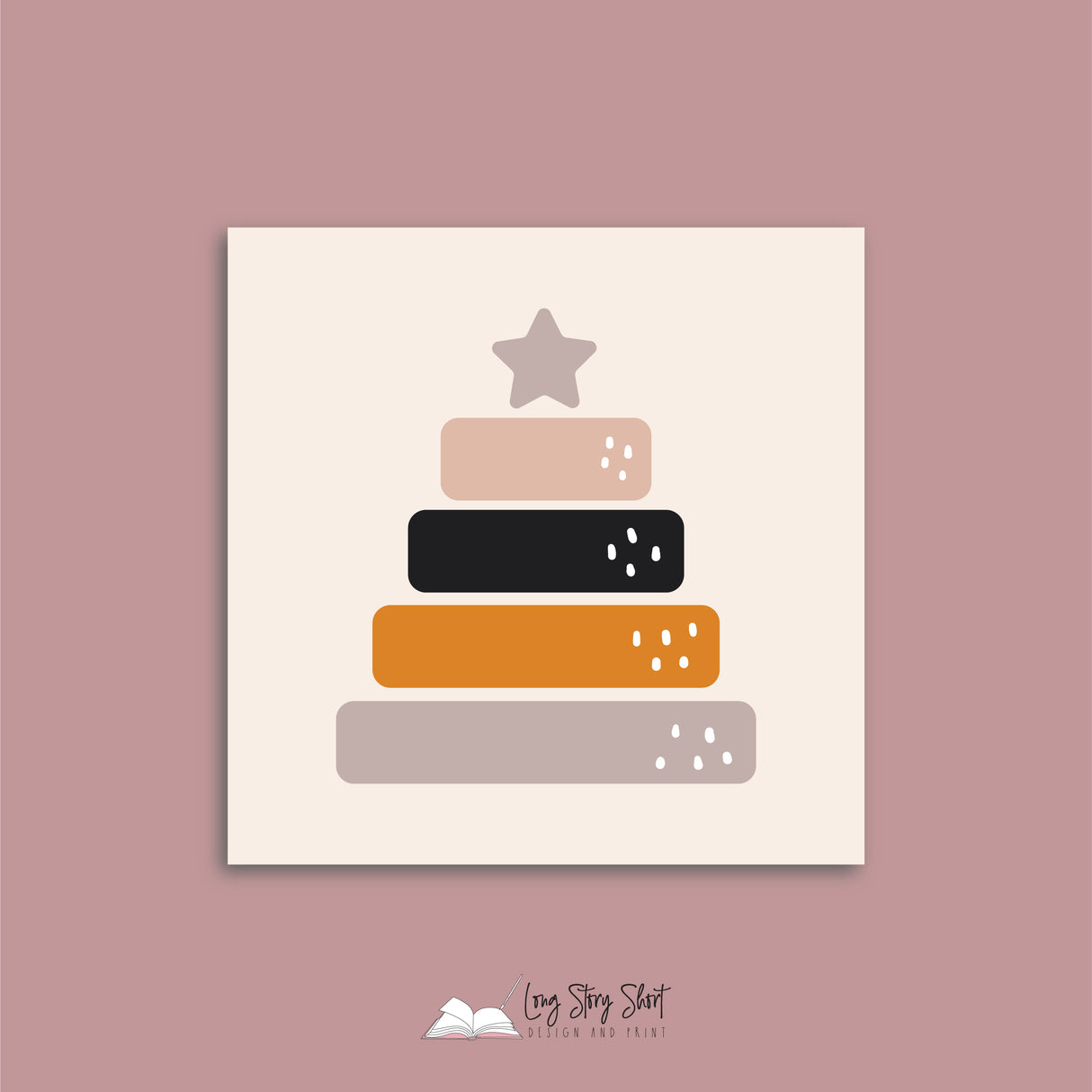 Baby Shower Dino Square Vinyl Label Pack