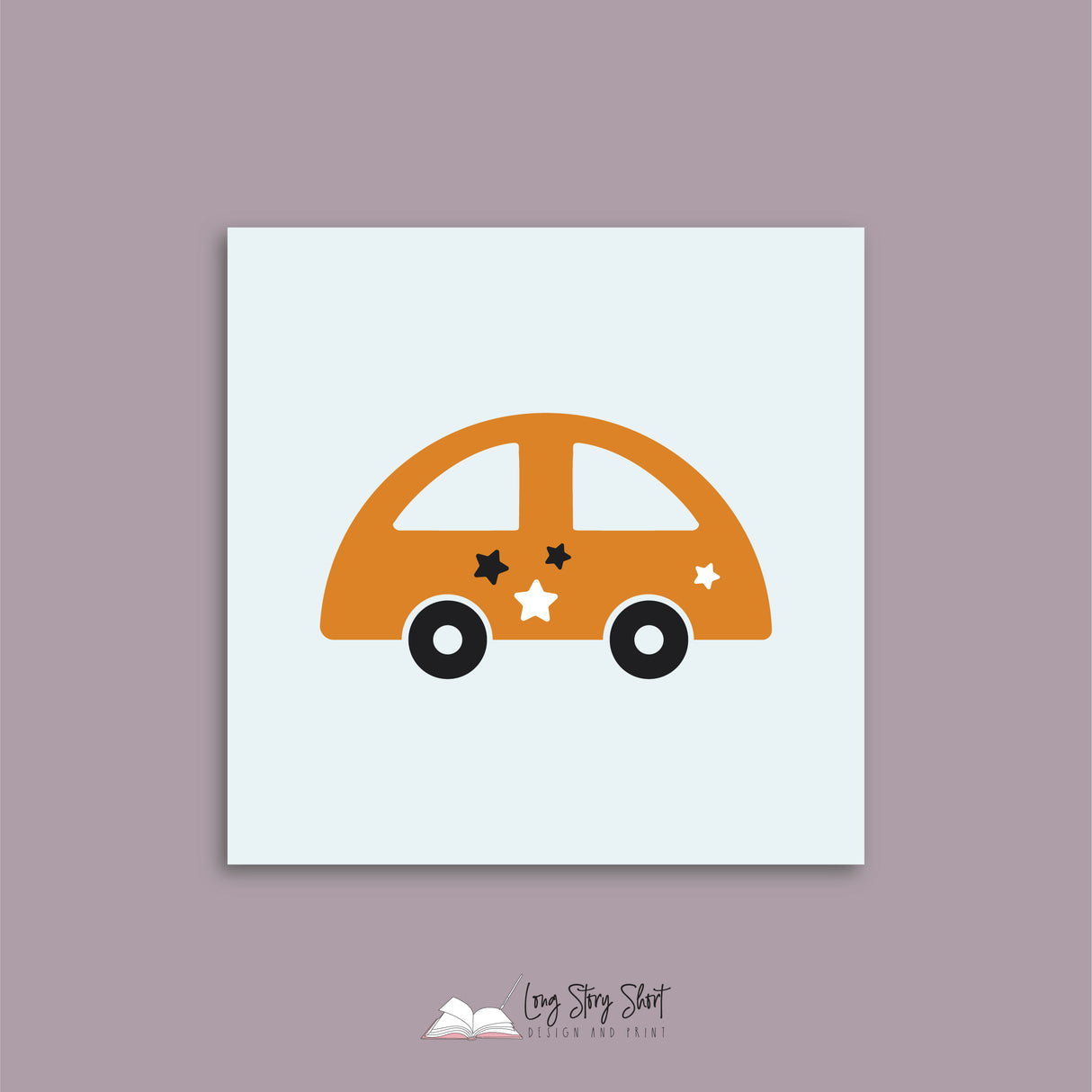 Baby Shower Spaceship Square Vinyl Label Pack