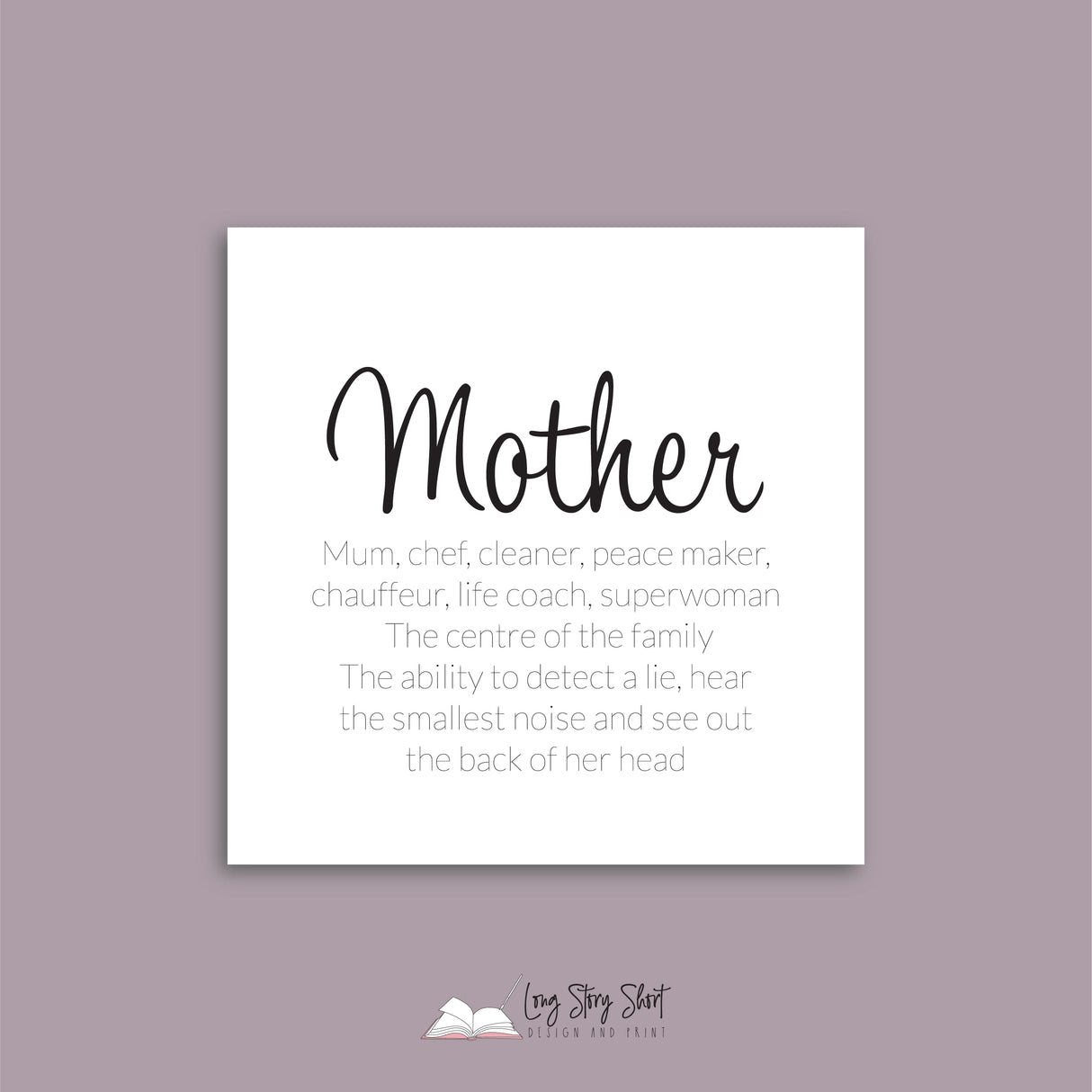Mother Definition Label Pack