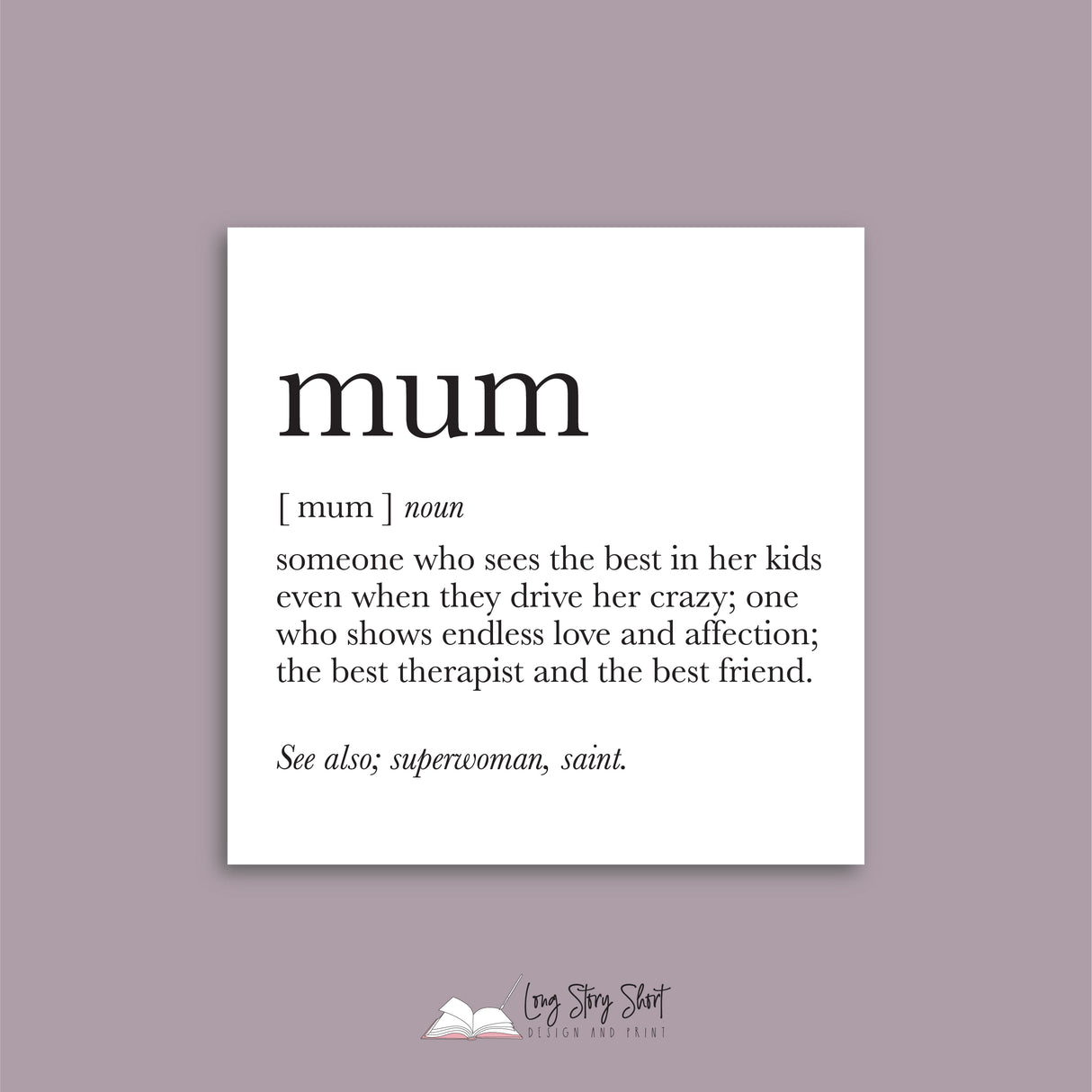 Mum Quote Vinyl Label Pack