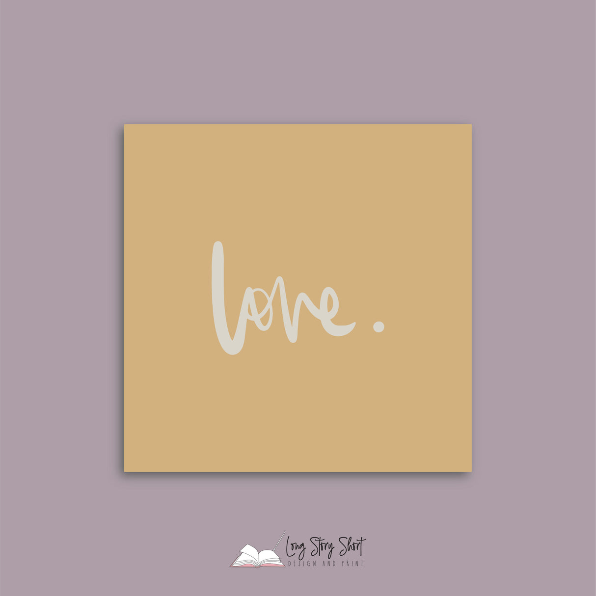 Mustard Hand Lettered Christmas Vinyl Label Pack Square Matte/Gloss