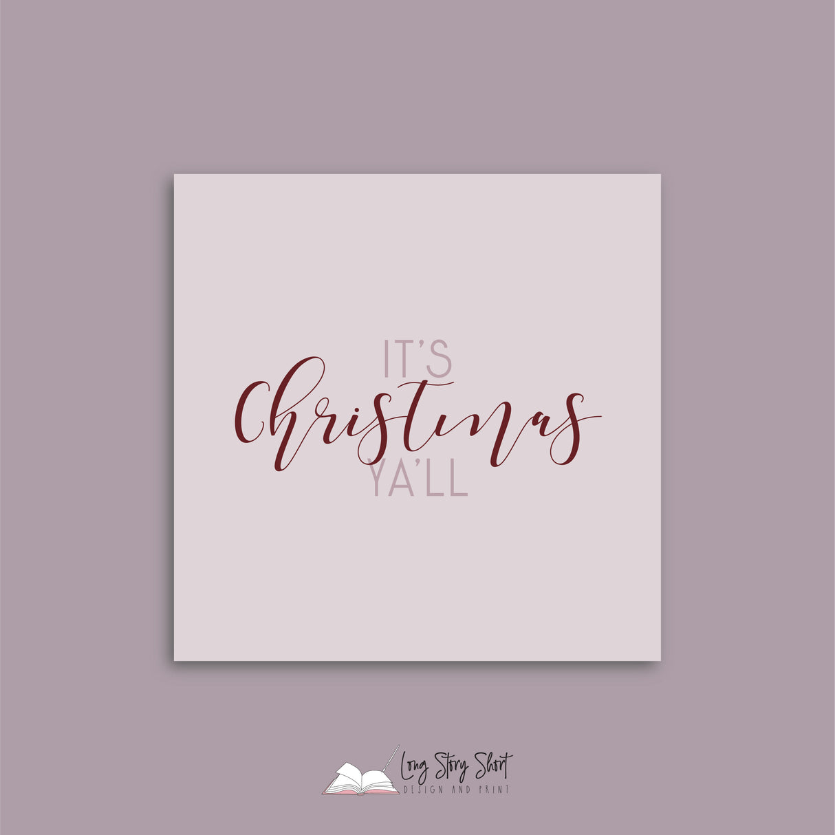 Muted Christmas Vinyl Label Pack Square Matte/Gloss