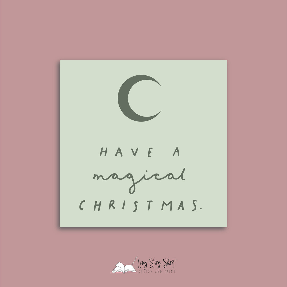 Pastel Have a Magical Christmas Vinyl Label Pack Square Matte/Gloss