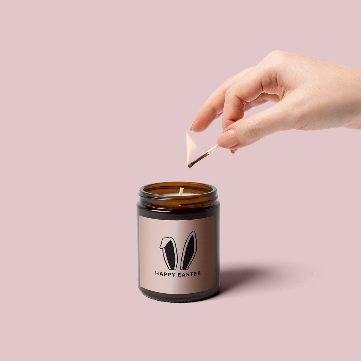 Rose Gold Easter Day Label Pack