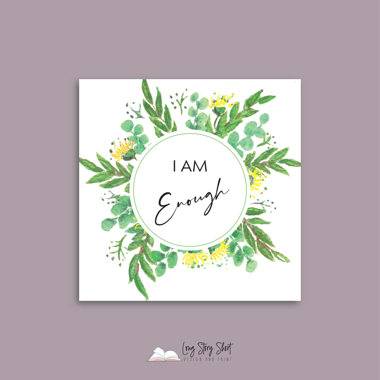 Positive Affirmations Two Square Vinyl Label Pack